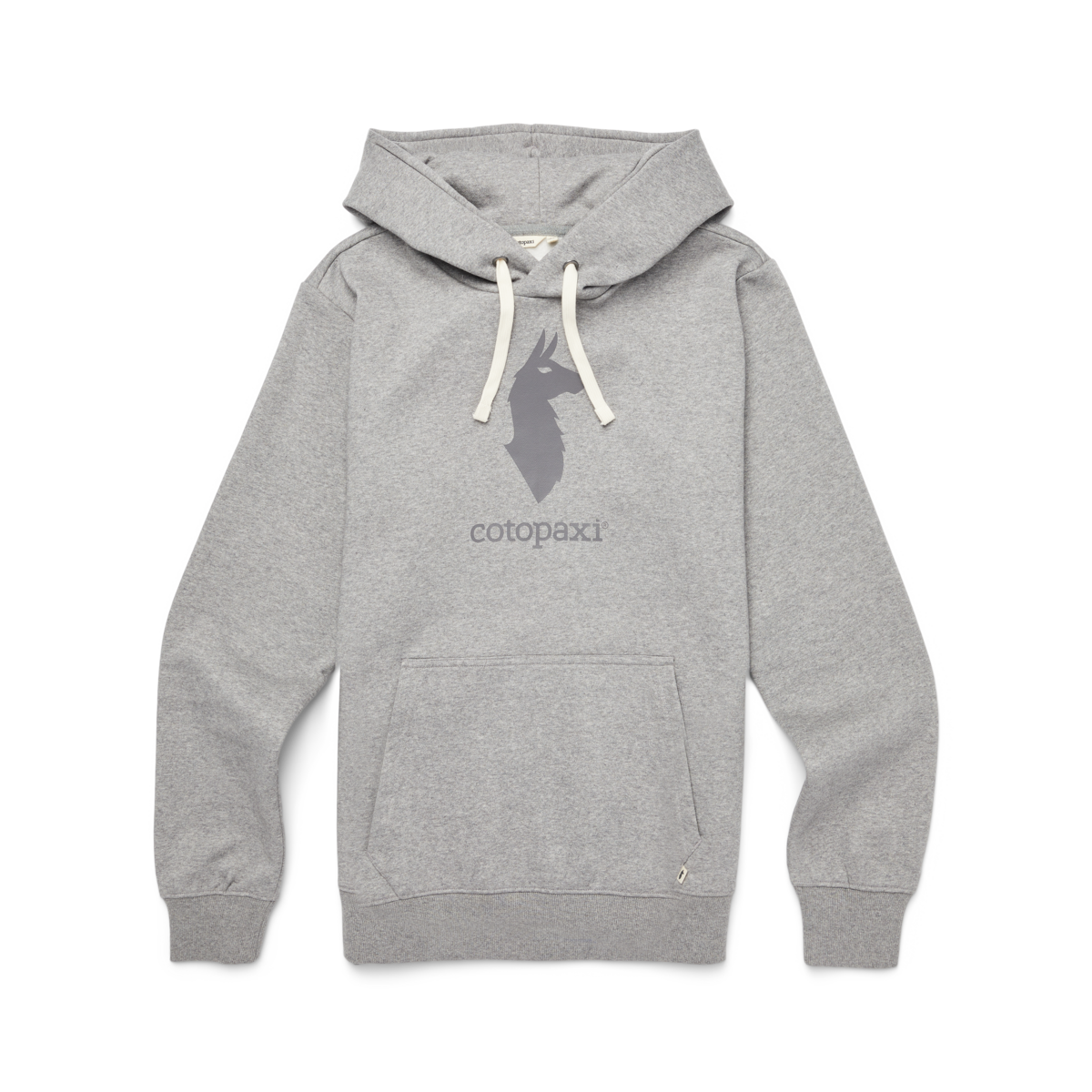 Cotopaxi Llama Pullover Hoodie - Men's, Heather Grey, Detail