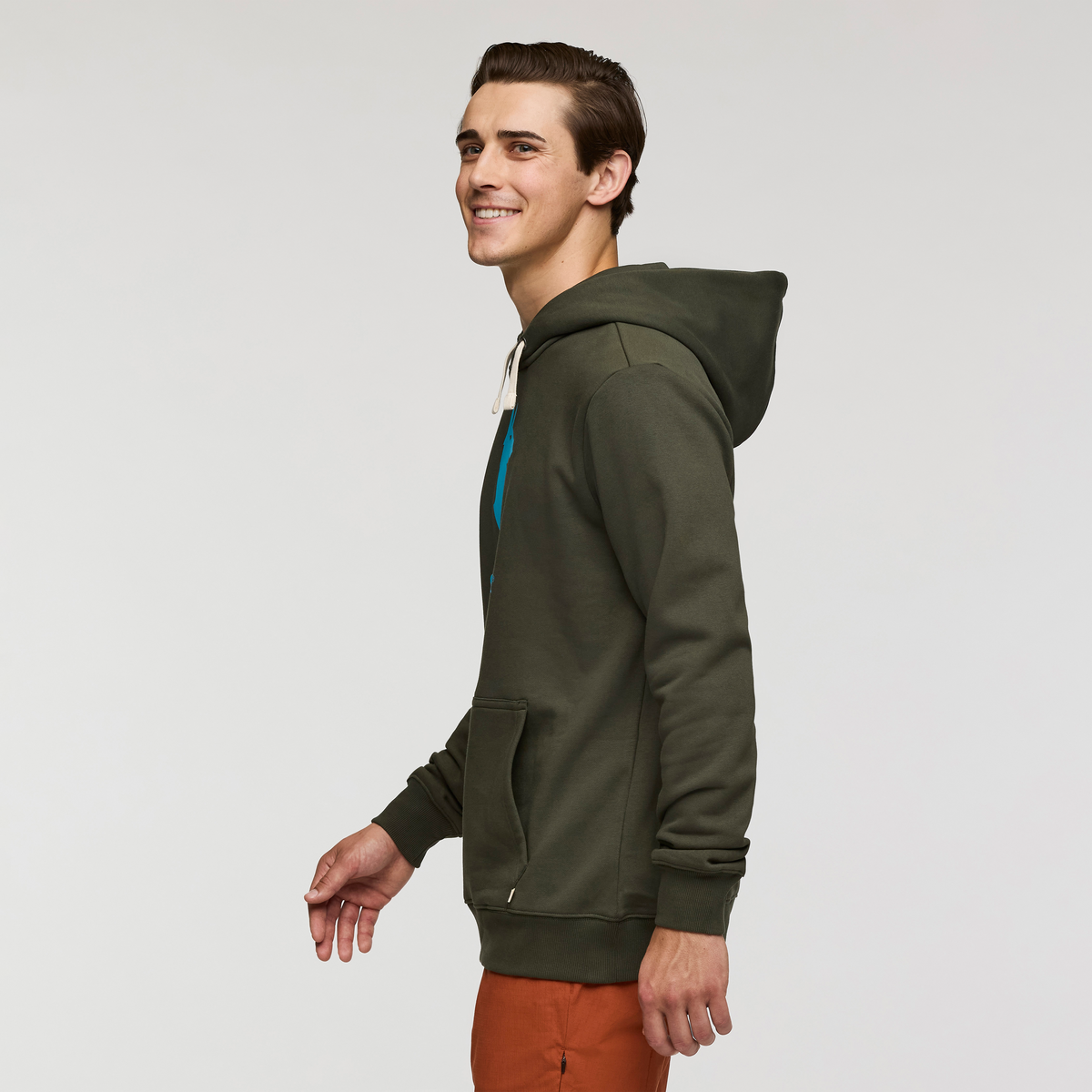 Cotopaxi Llama Pullover Hoodie - Men's, Woods, Model Kellan