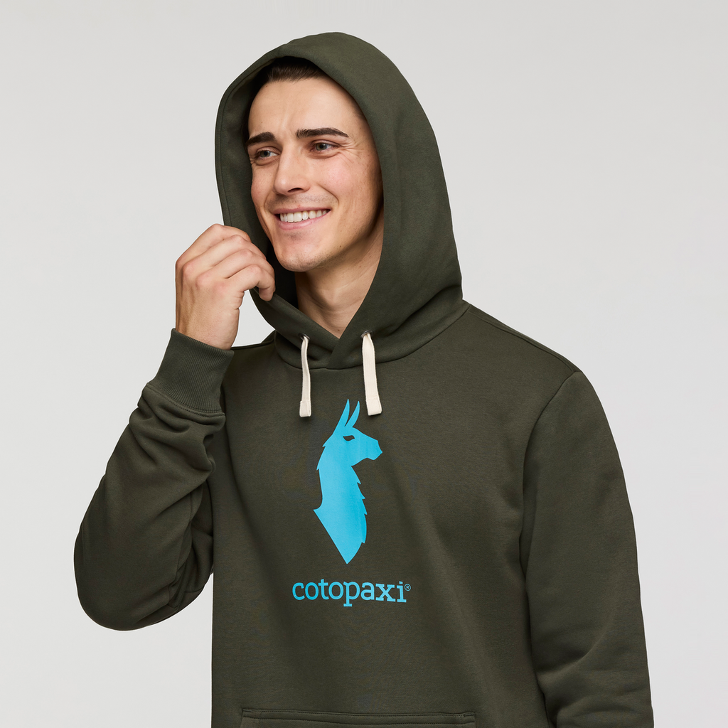 Cotopaxi Llama Pullover Hoodie - Men's, Woods, Model Kellan