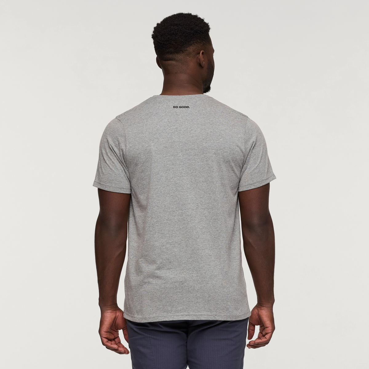 Cotopaxi Llama T-Shirt - Men's, Heather Grey, Model Kirk