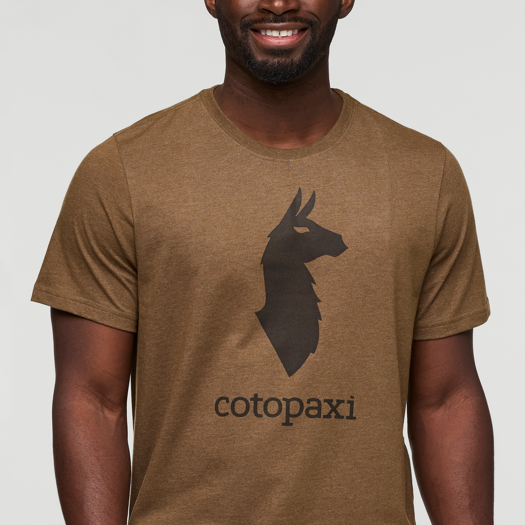 Cotopaxi Llama T-Shirt - Men's, Live Oak, Model Kirk