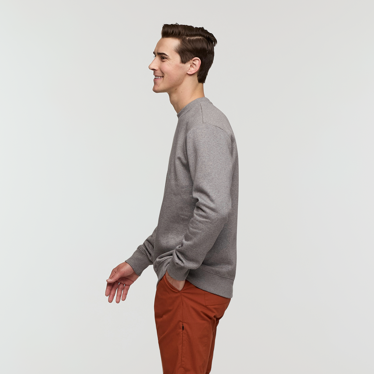 Do Good Crew Sweatshirt - Men's, Heather Grey, Model Kellan