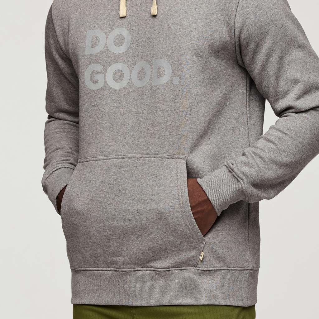 Do Good Pullover Hoodie - Men's, Heather Grey, Model Kirk