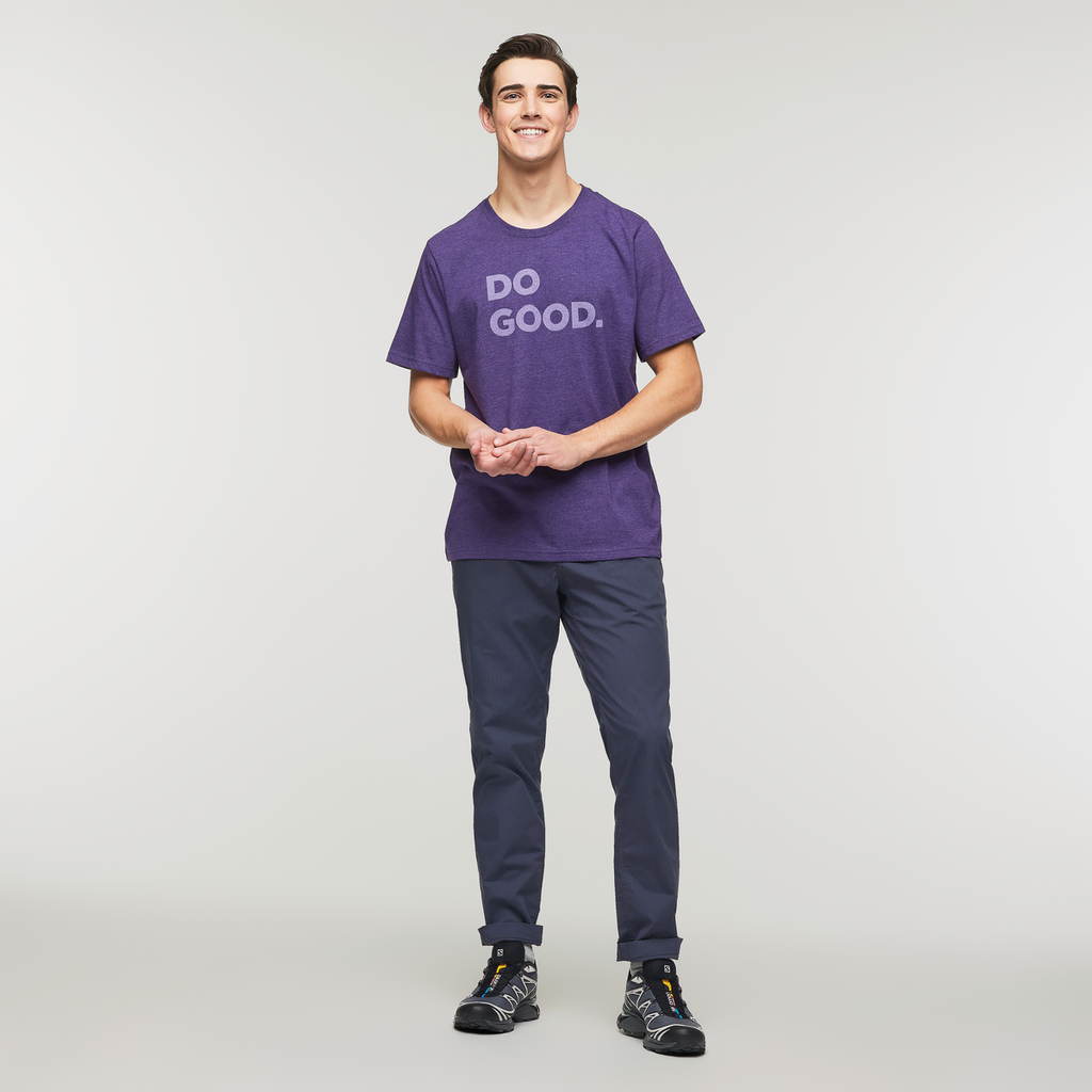 Do Good T-Shirt - Men's, Black Violet, Model Kellan