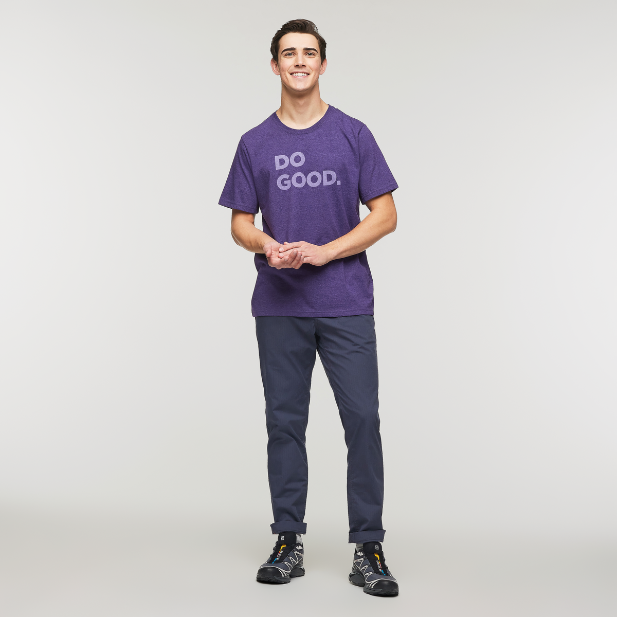 Do Good T-Shirt - Men's, Black Violet, Model Kellan