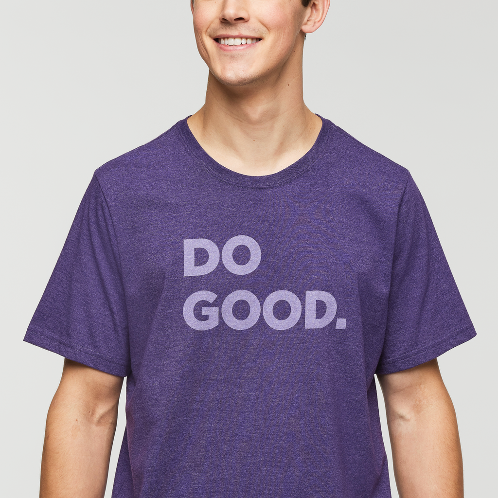 Do Good T-Shirt - Men's, Black Violet, Model Kellan