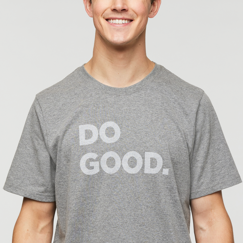 Do Good T-Shirt - Men's, Heather Grey, Model Kellan