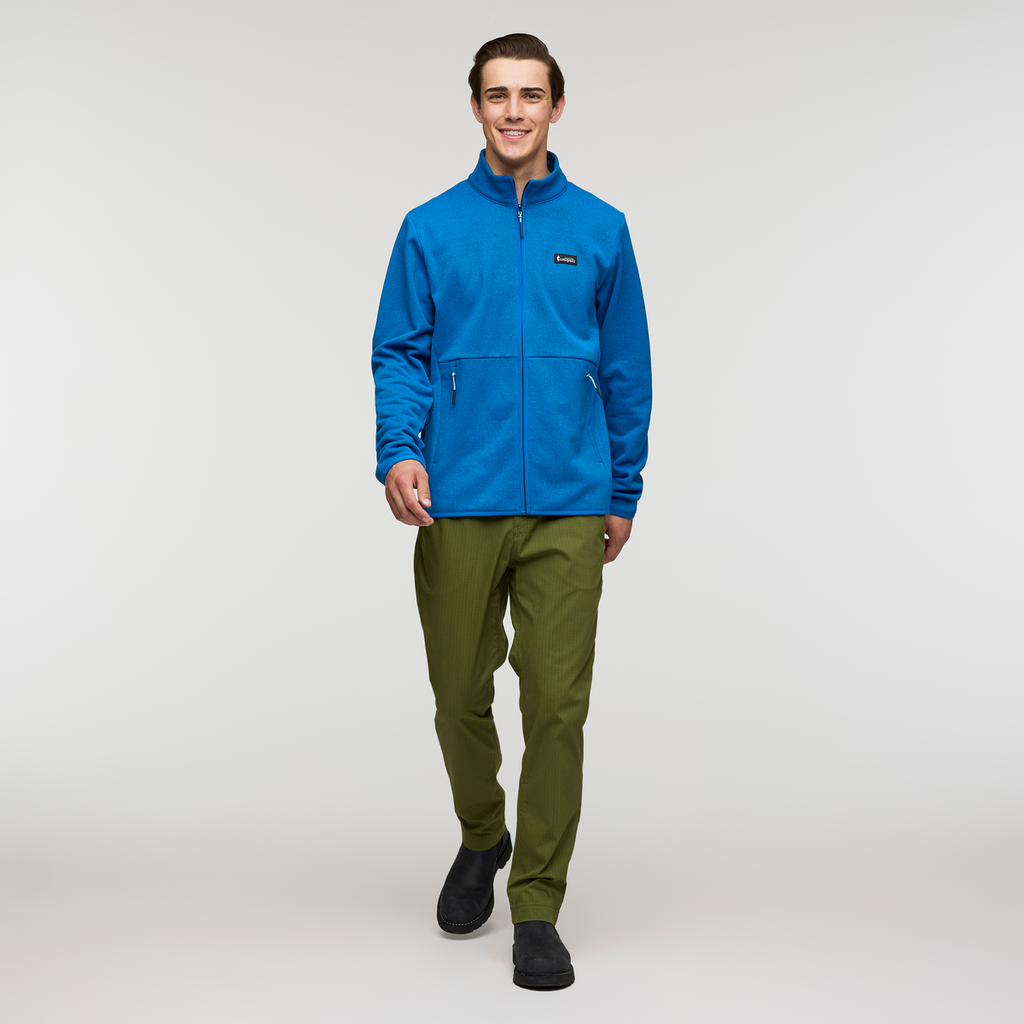 Envo Fleece Full-Zip Jacket - Men's, Heather Atlantic, Model Kellan