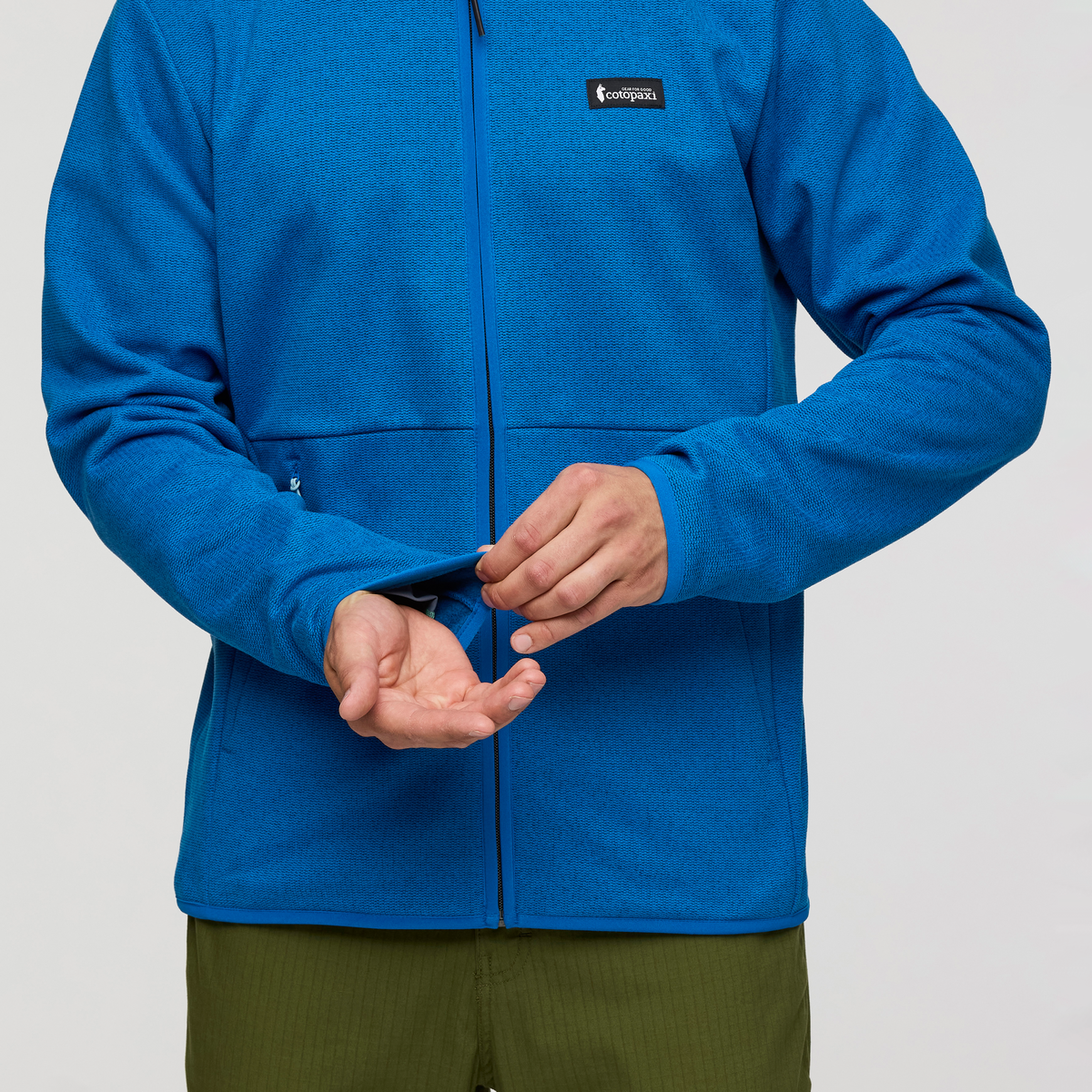 Envo Fleece Full-Zip Jacket - Men's, Heather Atlantic, Model Kellan