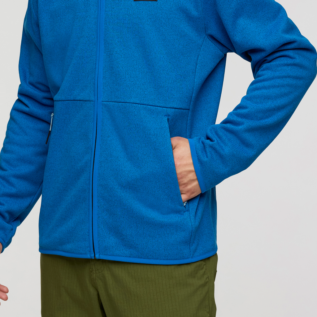 Envo Fleece Full-Zip Jacket - Men's, Heather Atlantic, Model Kellan