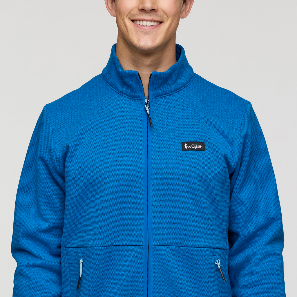 Envo Fleece Full-Zip Jacket - Men's, Heather Atlantic, Model Kellan