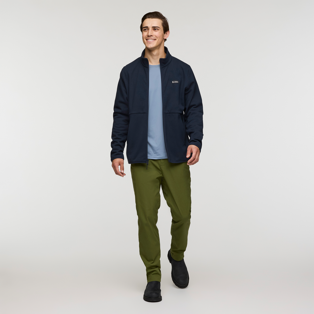 Envo Fleece Full-Zip Jacket - Men's, Heather Carbon, Model Kellan