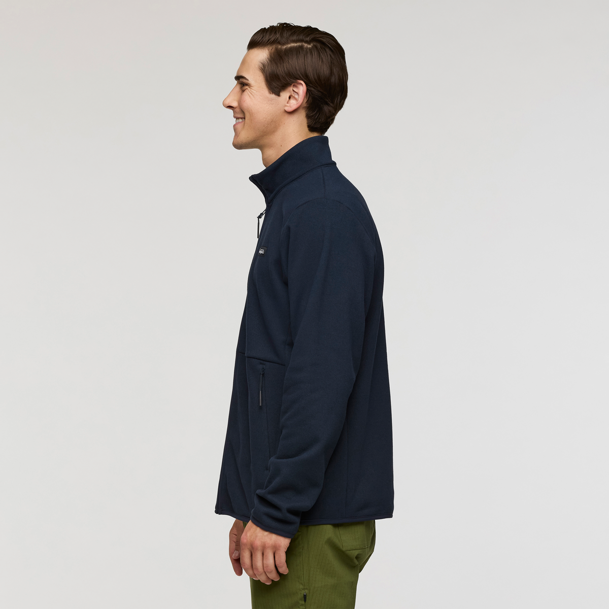 Envo Fleece Full-Zip Jacket - Men's, Heather Carbon, Model Kellan