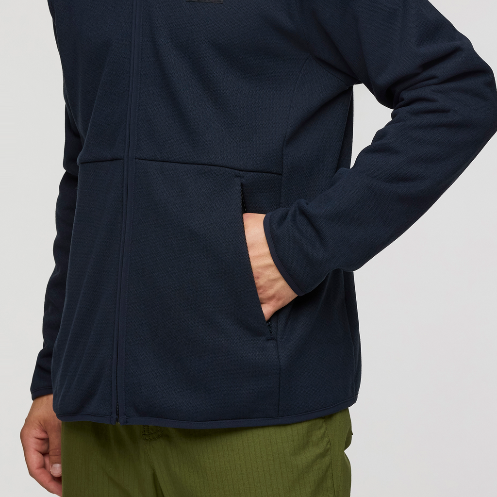 Envo Fleece Full-Zip Jacket - Men's, Heather Carbon, Model Kellan