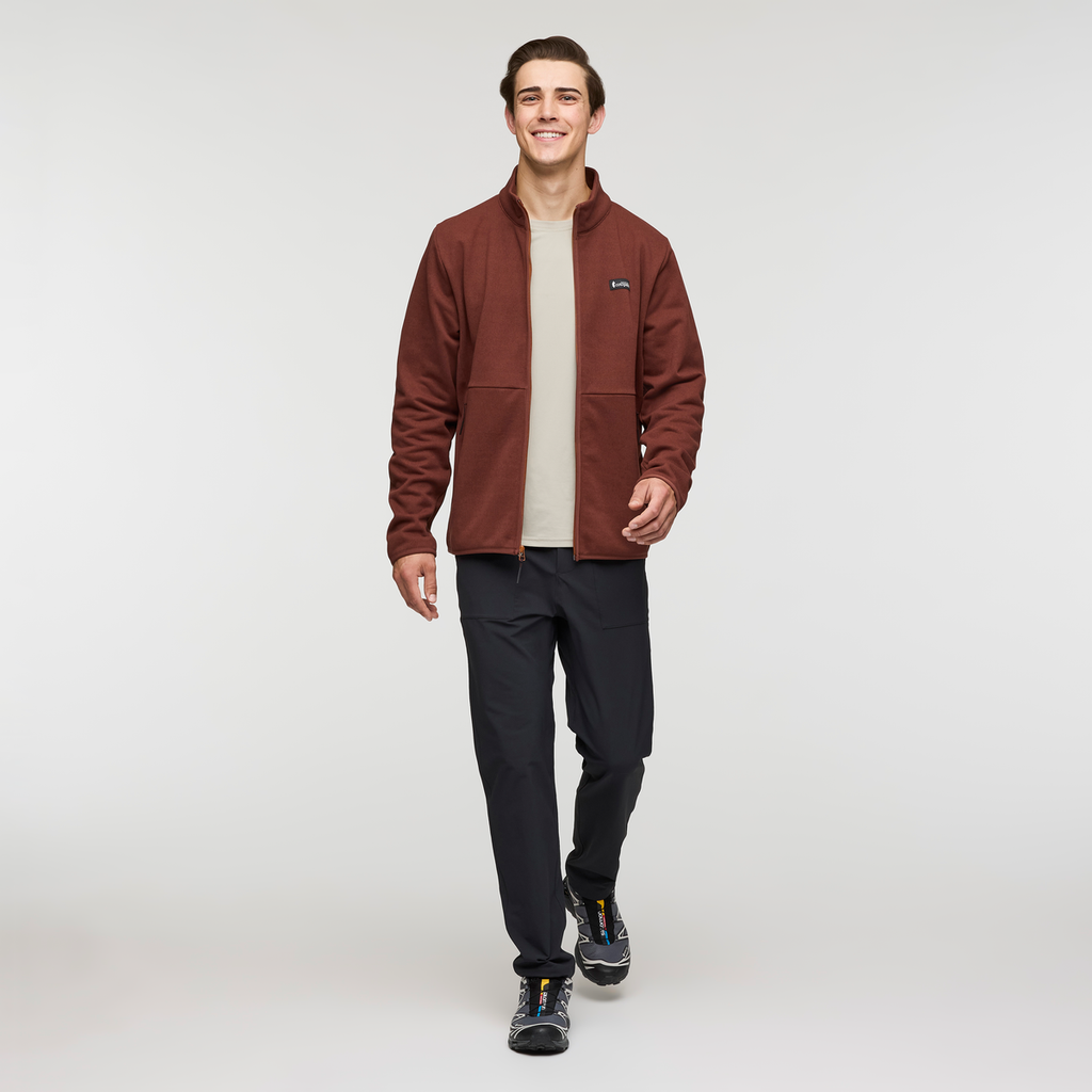 Envo Fleece Full-Zip Jacket - Men's, Heather Chestnut, Model Kellan
