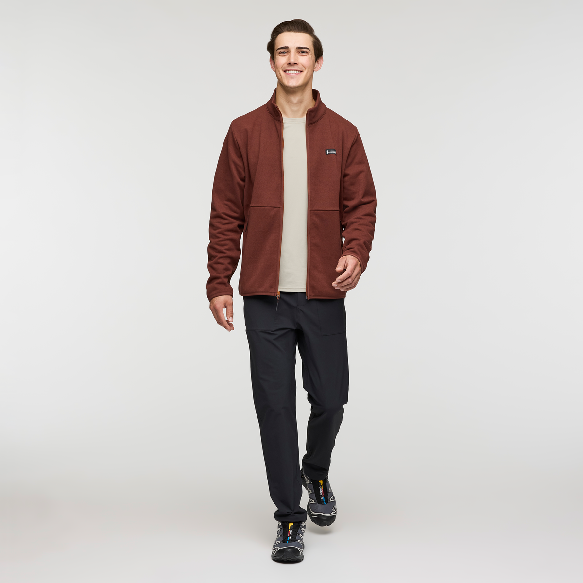 Envo Fleece Full-Zip Jacket - Men's, Heather Chestnut, Model Kellan