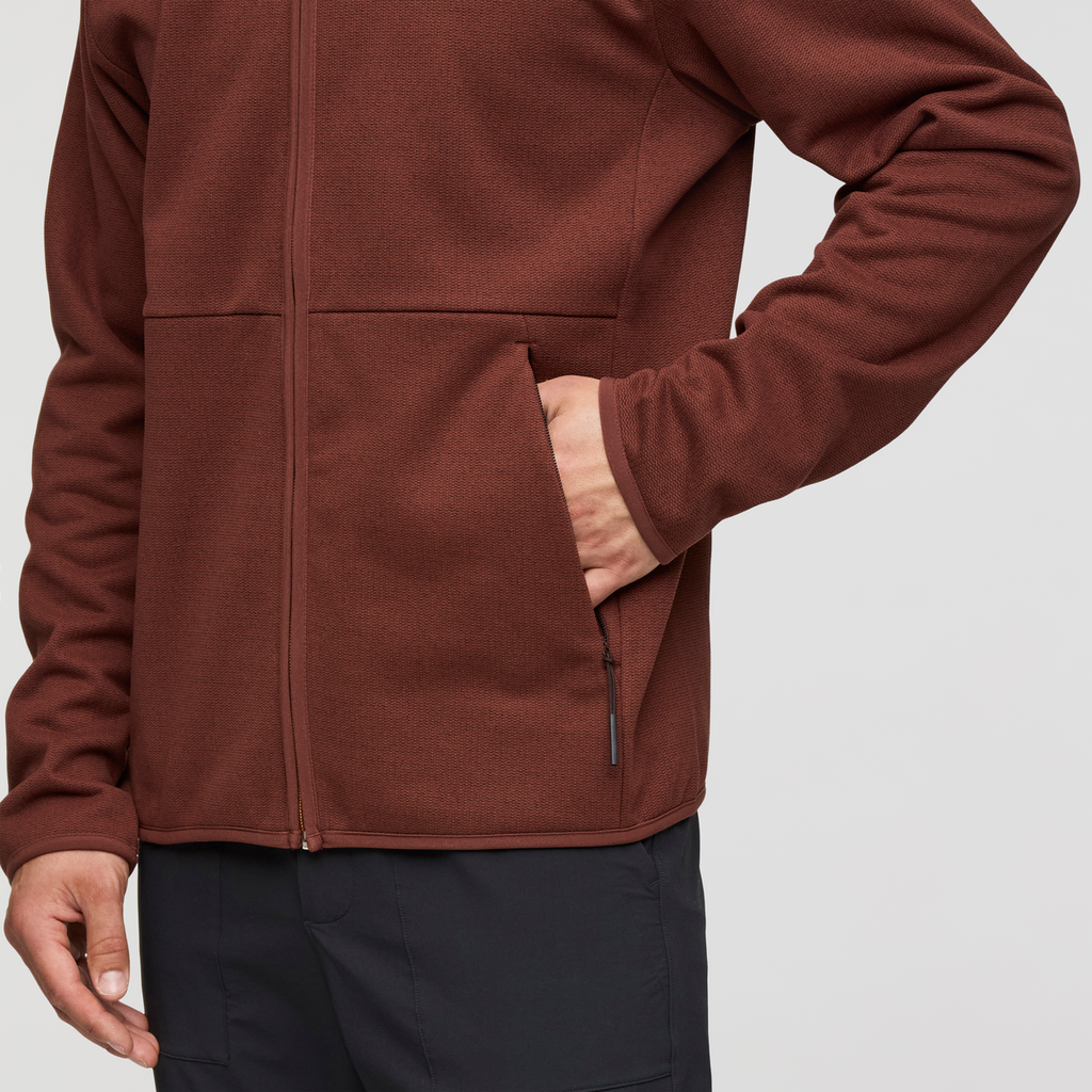 Envo Fleece Full-Zip Jacket - Men's, Heather Chestnut, Model Kellan