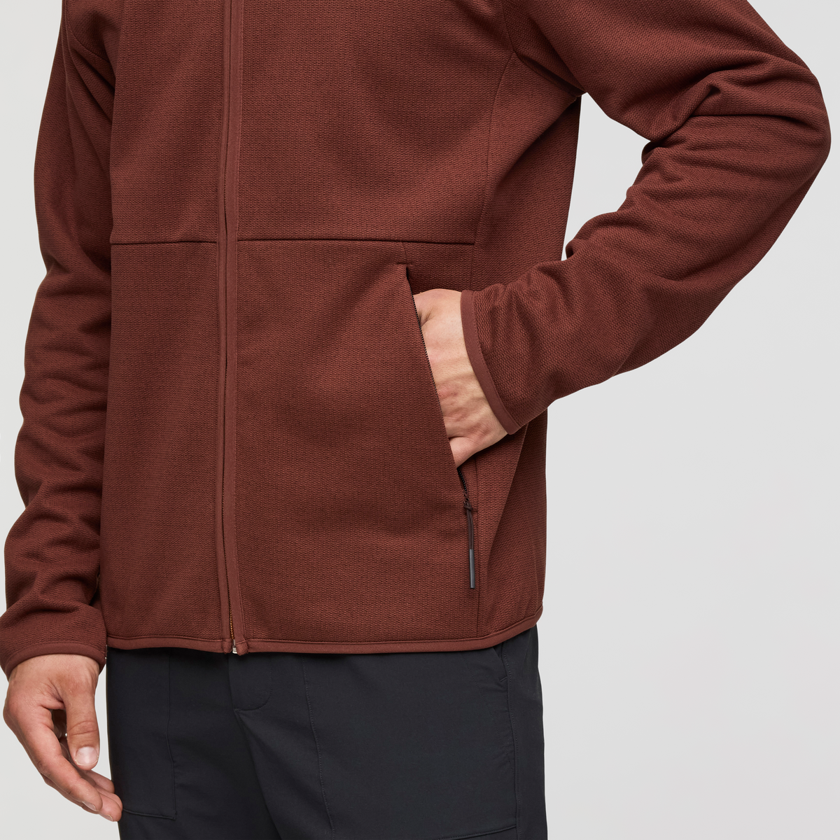 Envo Fleece Full-Zip Jacket - Men's, Heather Chestnut, Model Kellan