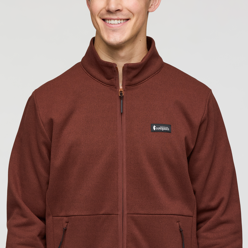 Envo Fleece Full-Zip Jacket - Men's, Heather Chestnut, Model Kellan