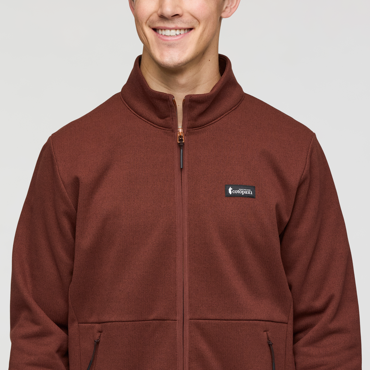 Envo Fleece Full-Zip Jacket - Men's, Heather Chestnut, Model Kellan