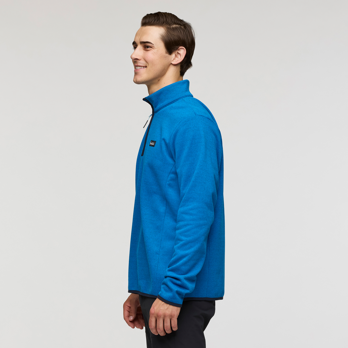 Envo Fleece Quarter-Zip Pullover - Men's, Heather Atlantic, Model Kellan