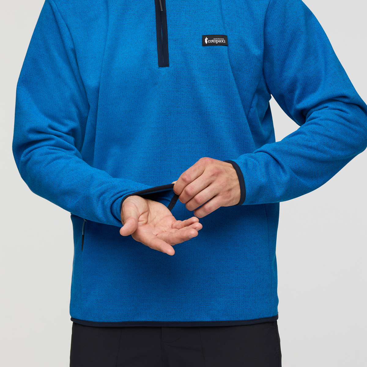 Envo Fleece Quarter-Zip Pullover - Men's, Heather Atlantic, Model Kellan