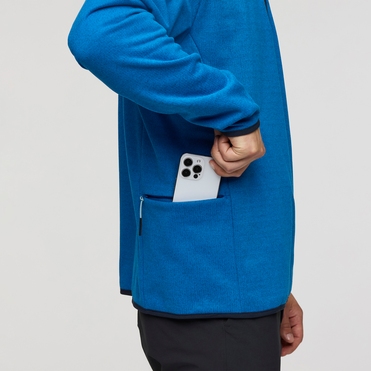 Envo Fleece Quarter-Zip Pullover - Men's, Heather Atlantic, Model Kellan