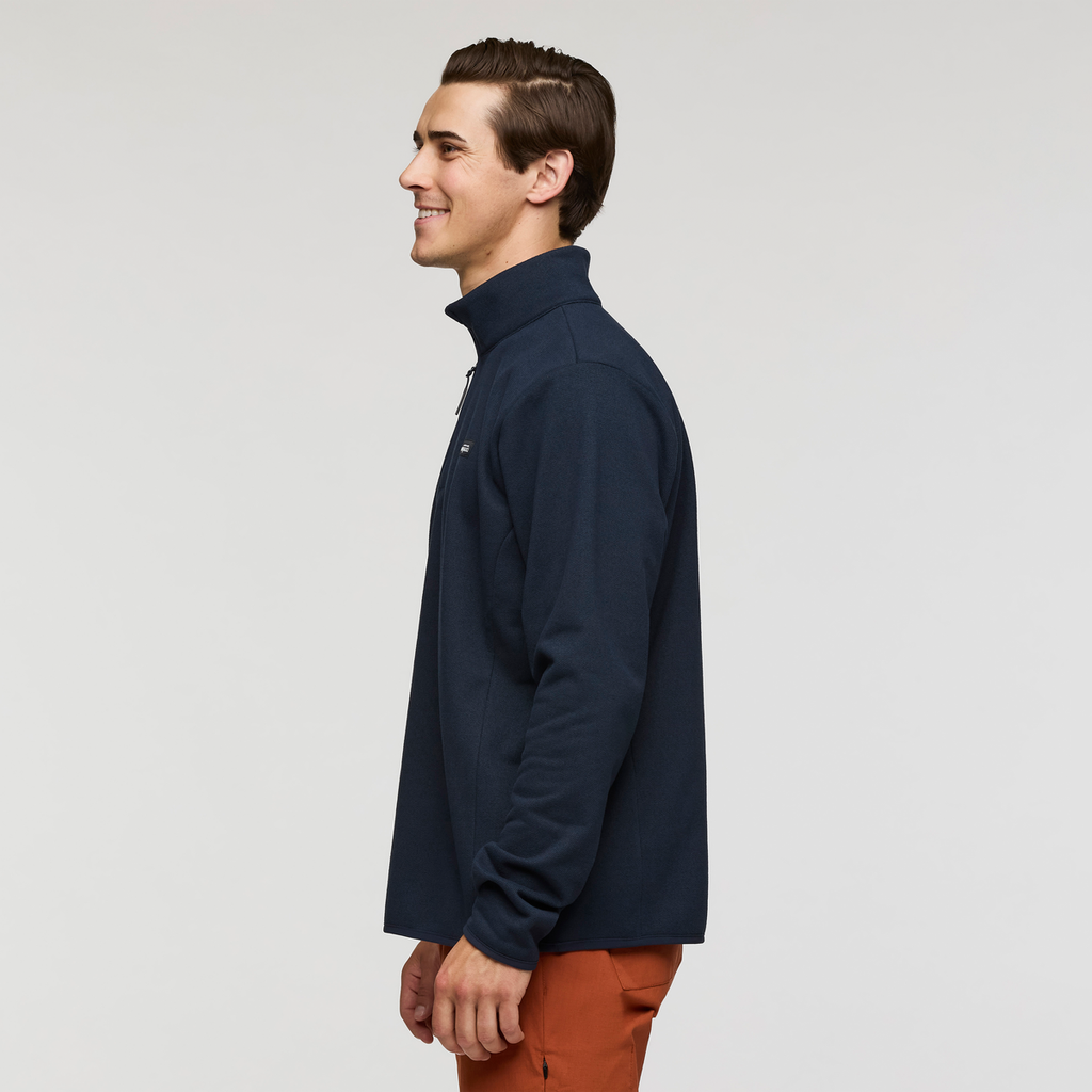 Envo Fleece Quarter-Zip Pullover - Men's, Heather Carbon, Model Kellan