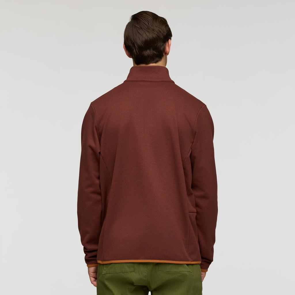 Envo Fleece Quarter-Zip Pullover - Men's, Heather Chestnut, Model Kellan