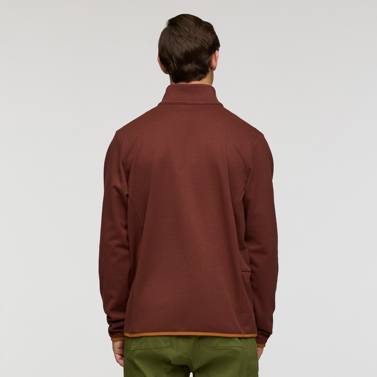 Envo Fleece Quarter-Zip Pullover - Men's, Heather Chestnut, Model Kellan