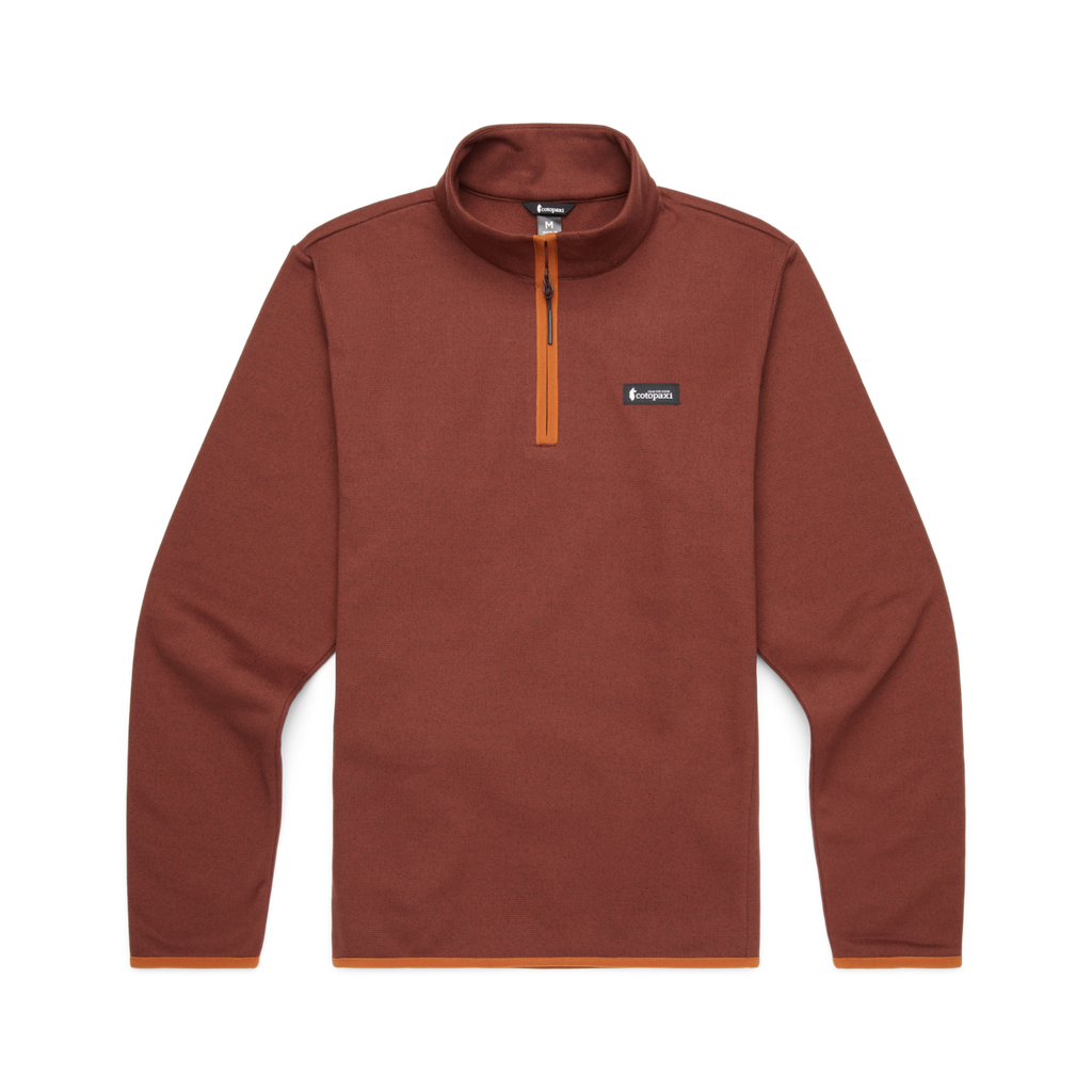 Envo Fleece Quarter-Zip Pullover - Men's, Heather Chestnut, Detail