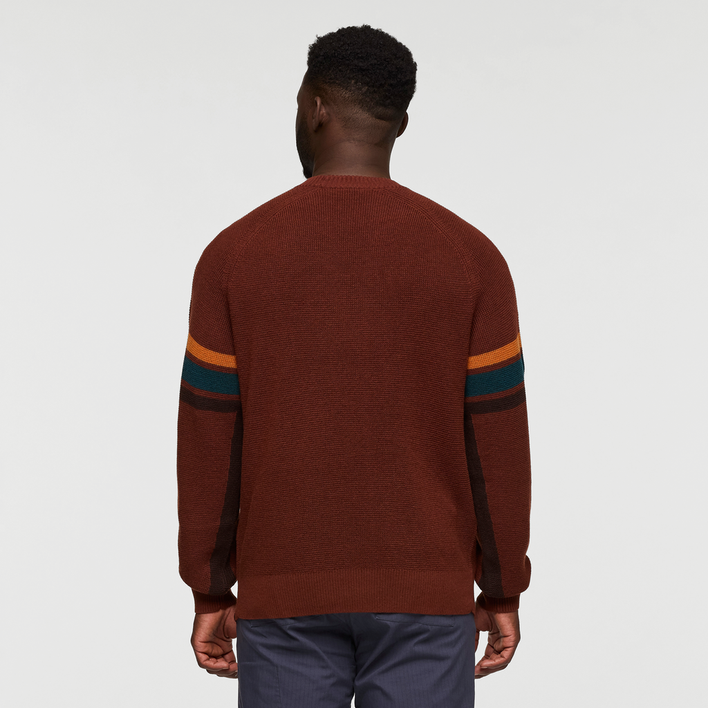 Libre Waffle Crew Sweater - Men's, Rusty, Model Kirk