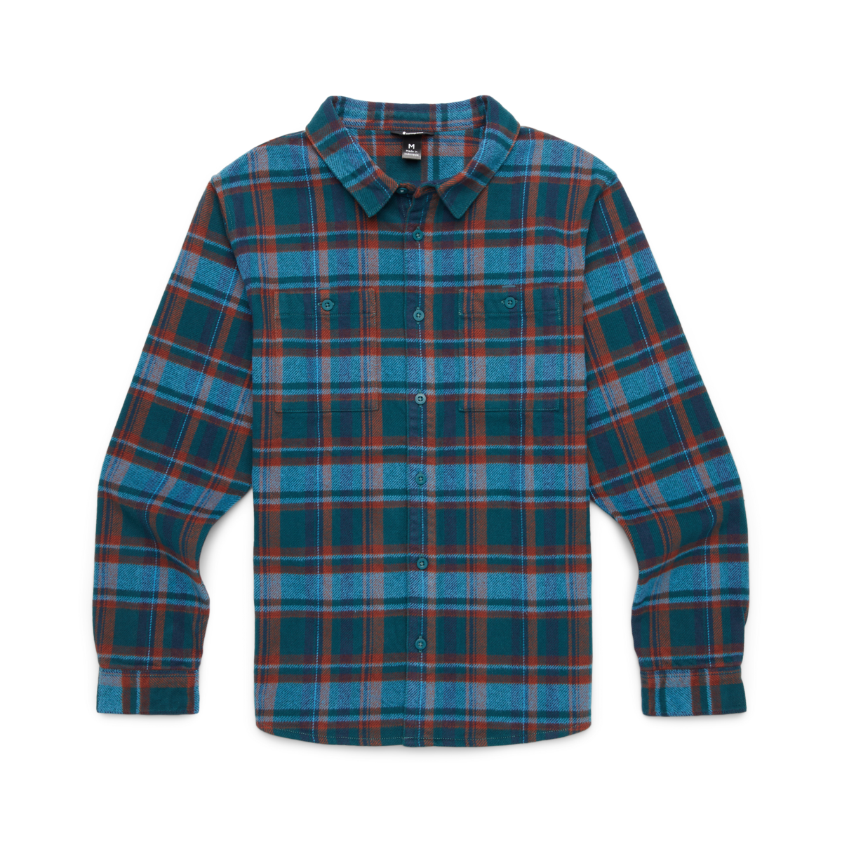 Mero Organic Flannel Shirt - Men's, Abyss Plaid, Detail