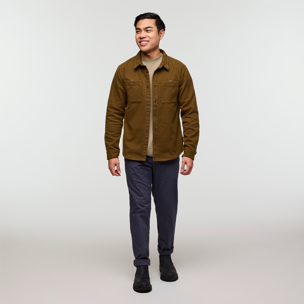 Mero Organic Flannel Shirt - Men's, Live Oak, Model Justin