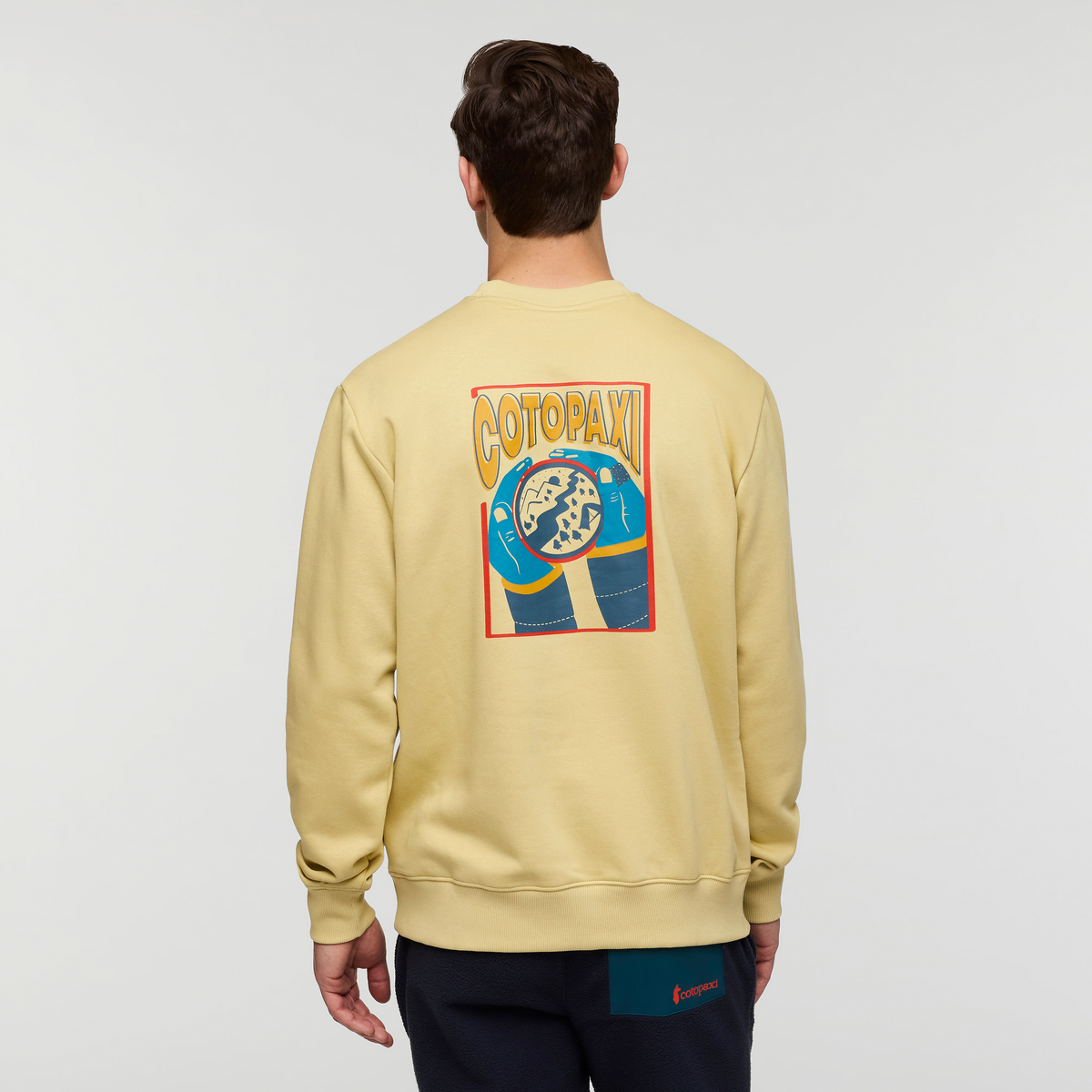 Morning Brew Crew Sweatshirt - Men's, Grain, Model Kellan