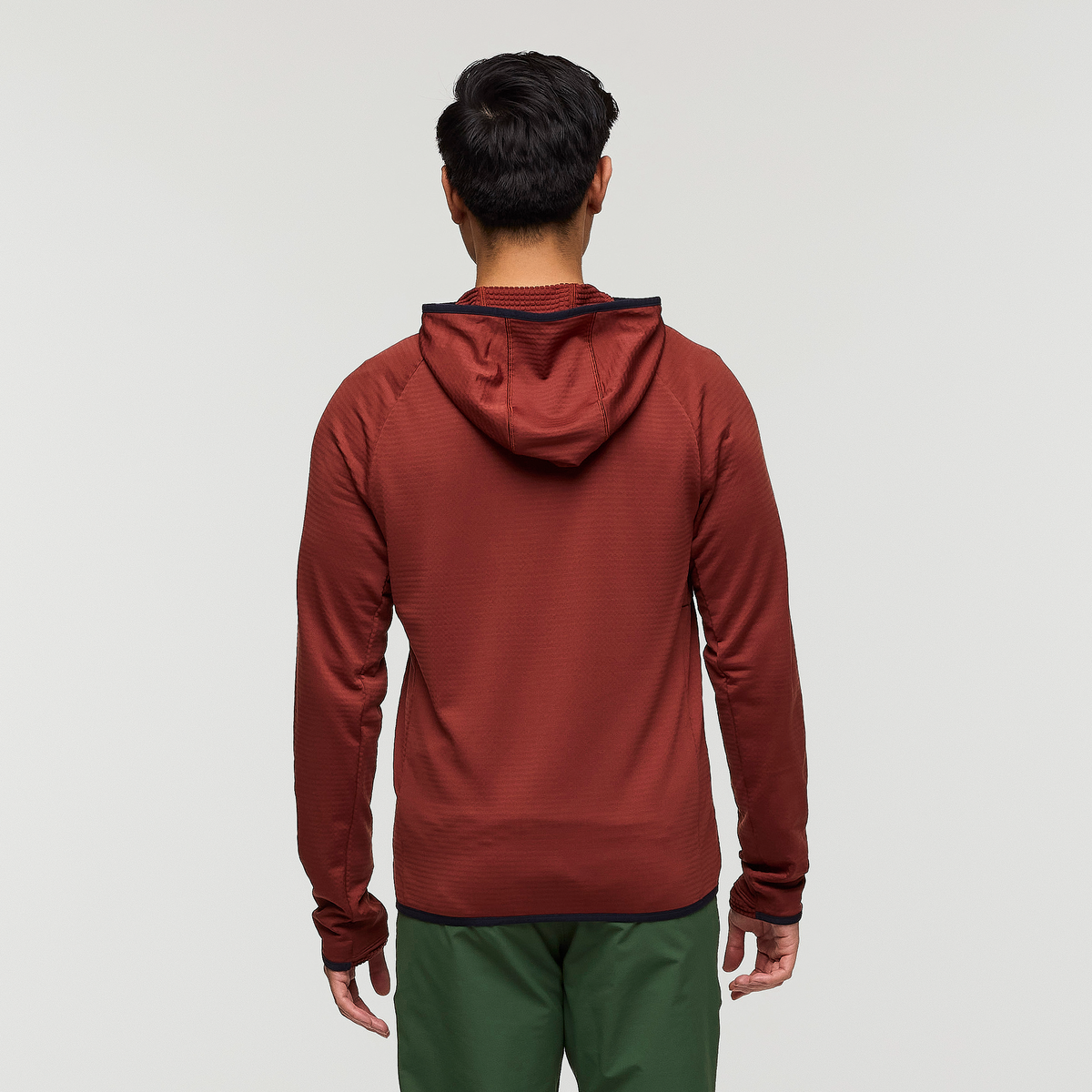 Otero Fleece Full-Zip Hooded Jacket - Men's, Rusty, Model Justin