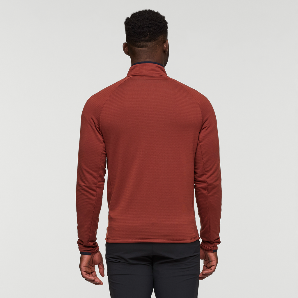 Otero Fleece Half-Zip Pullover - Men's, Rusty, Model Kirk
