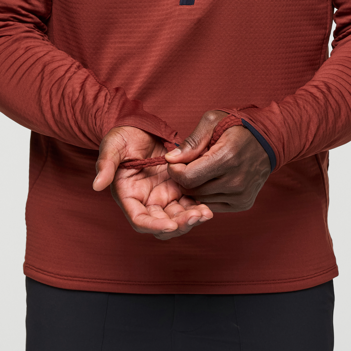 Otero Fleece Half-Zip Pullover - Men's, Rusty, Model Kirk