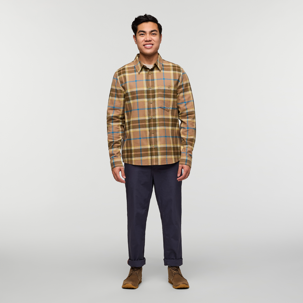 Quedo Flannel Shirt - Men's, Desert Plaid, Model Justin