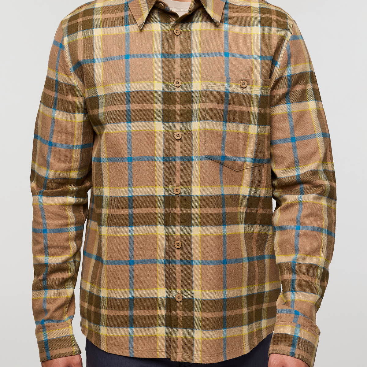 Quedo Flannel Shirt - Men's, Desert Plaid, Model Justin