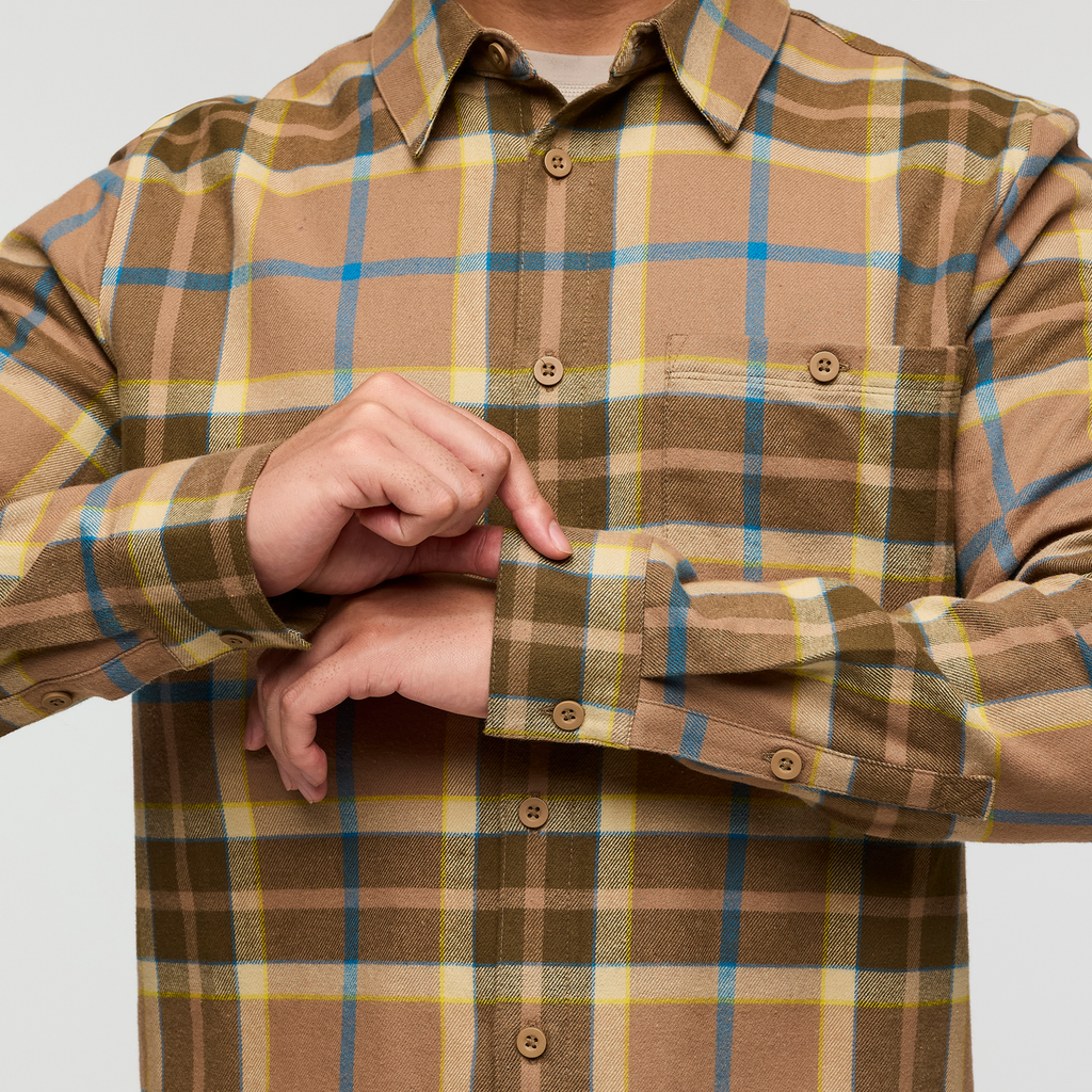 Quedo Flannel Shirt - Men's, Desert Plaid, Model Justin
