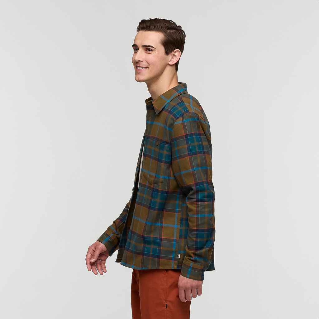 Quedo Flannel Shirt - Men's, Live Oak Plaid, Model Kellan