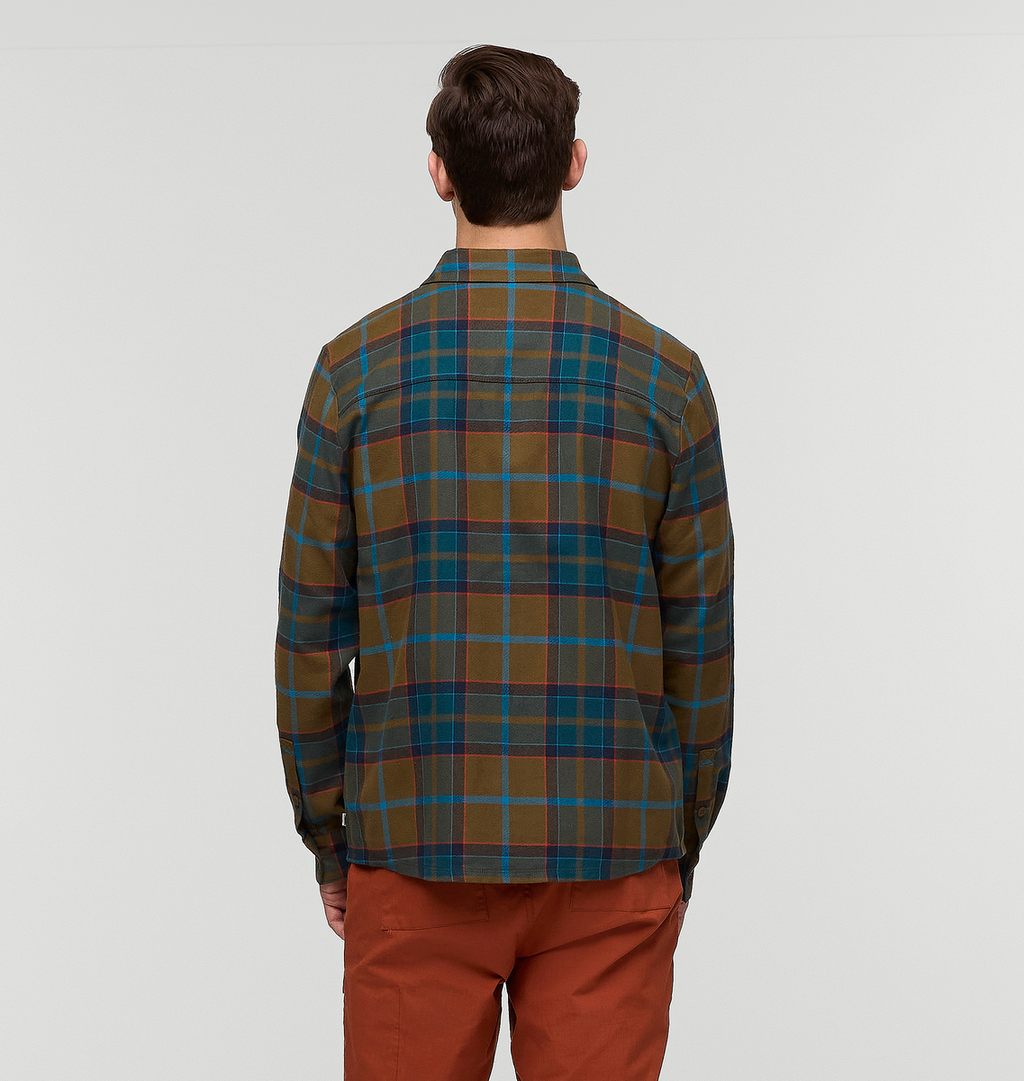 Quedo Flannel Shirt - Men's, Live Oak Plaid, Model Kellan