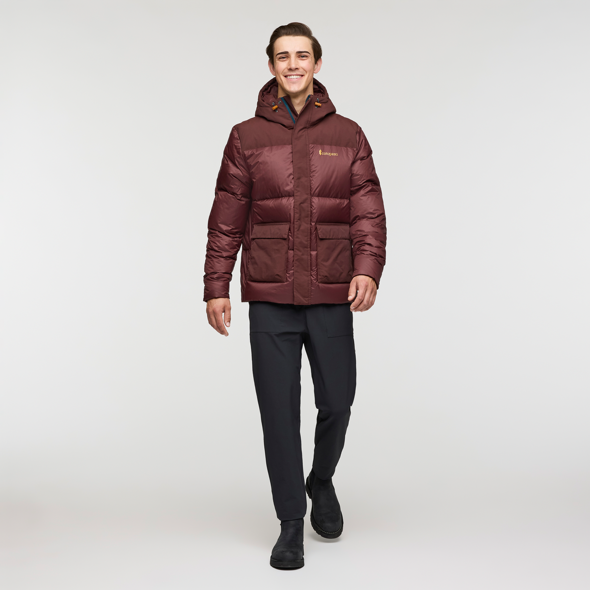 Solazo Down Parka - Men's, Chestnut, Model Kellan