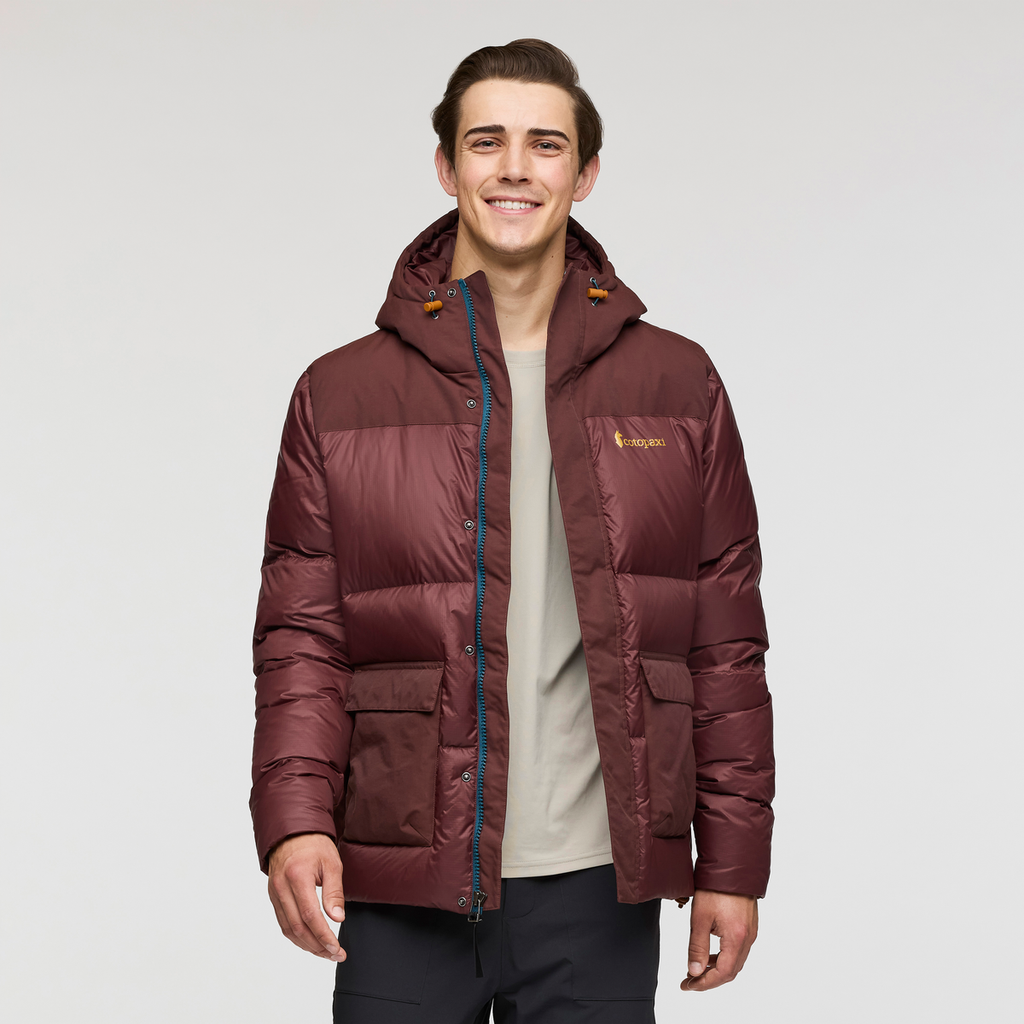 Solazo Down Parka - Men's, Chestnut, Model Kellan