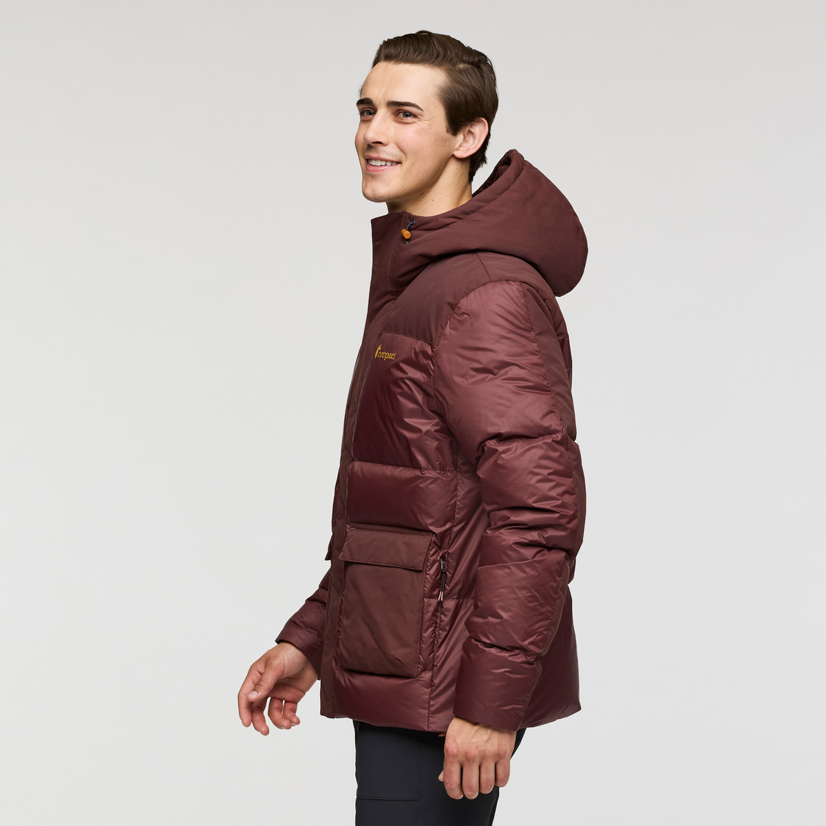 Solazo Down Parka - Men's, Chestnut, Model Kellan