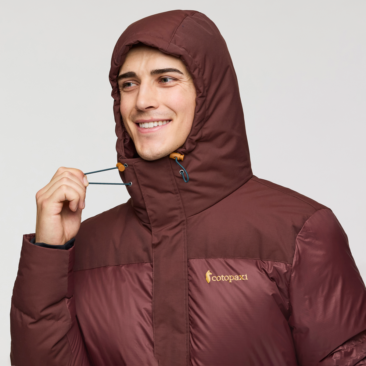 Solazo Down Parka - Men's, Chestnut, Model Kellan