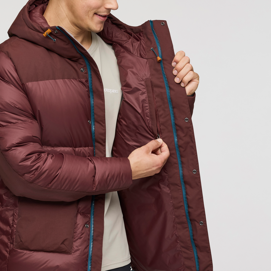 Solazo Down Parka - Men's, Chestnut, Model Kellan