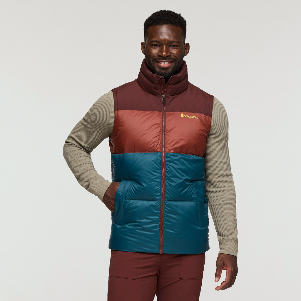 Solazo Down Vest - Men's, Chestnut/Rusty, Model Kirk