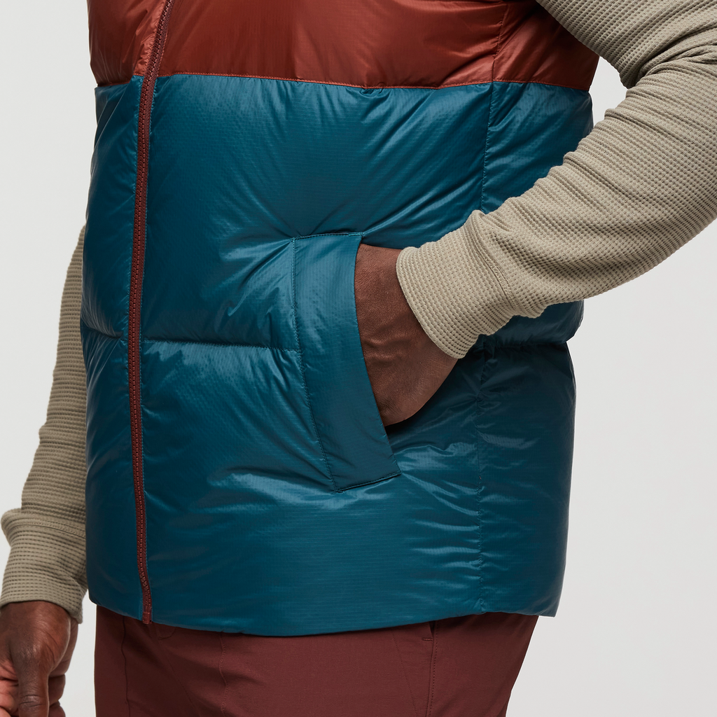 Solazo Down Vest - Men's, Chestnut/Rusty, Model Kirk
